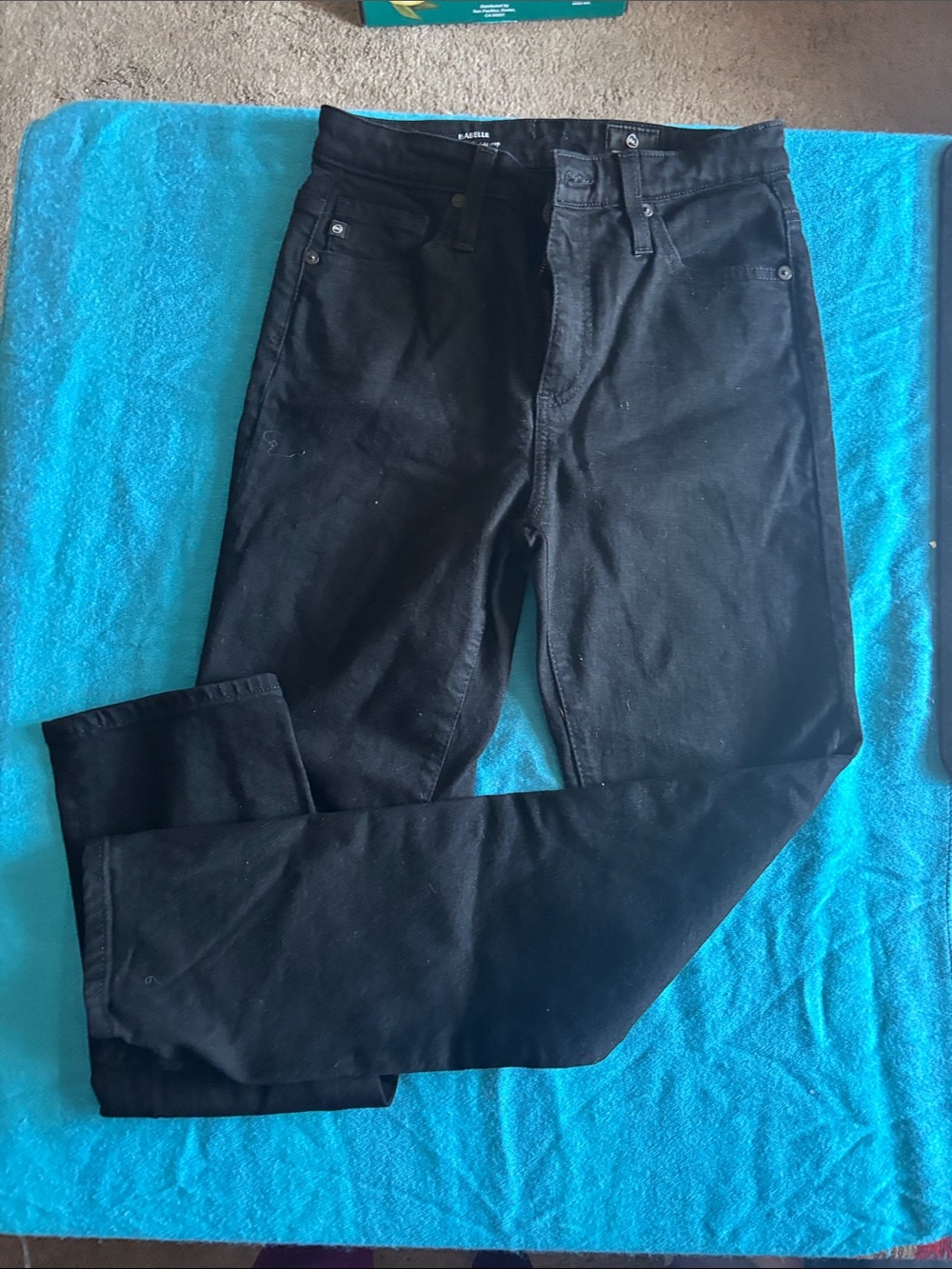 Ag Adriano Goldschmied Women's High Rise Black Jeans